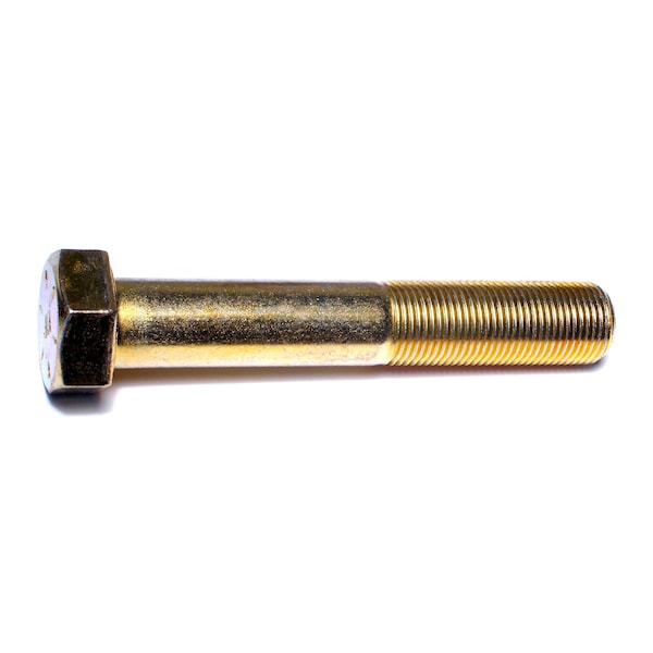 Midwest Fastener Grade 8, 3/8"-16 Hex Head Cap Screw, Zinc Yellow Steel, 4-1/2 in L, 10 PK 00934 - main